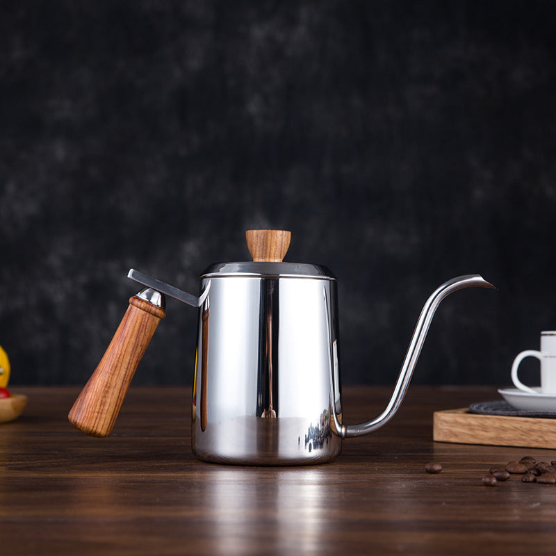 Swan Hand Kettle with Wooden Handle