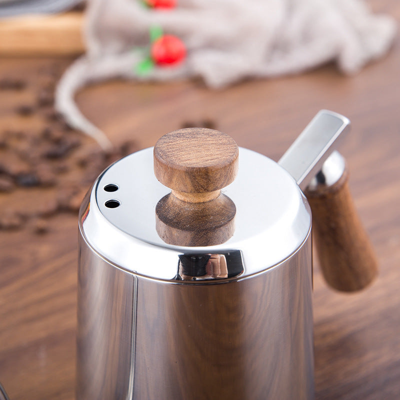 Swan Hand Kettle with Wooden Handle